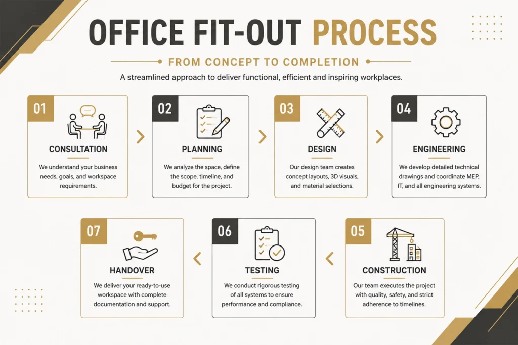 Office Fit-Out Process Infographic